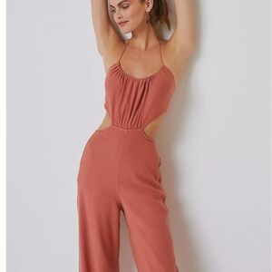 Anthropologie Linen Jumpsuit